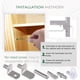 thumbnail image 5 of Kit de taquetes para repisas Keadic de 160 piezas, niquelados, para muebles, 5 of 7
