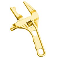 Magideal - Herramienta De Reparación De Llave Ajustable, Llave Para Tubos De Plomería, Ligera, Llave De Plomero, Llave De Baño Para Desmontaje De Tuercas De Baño Dorado