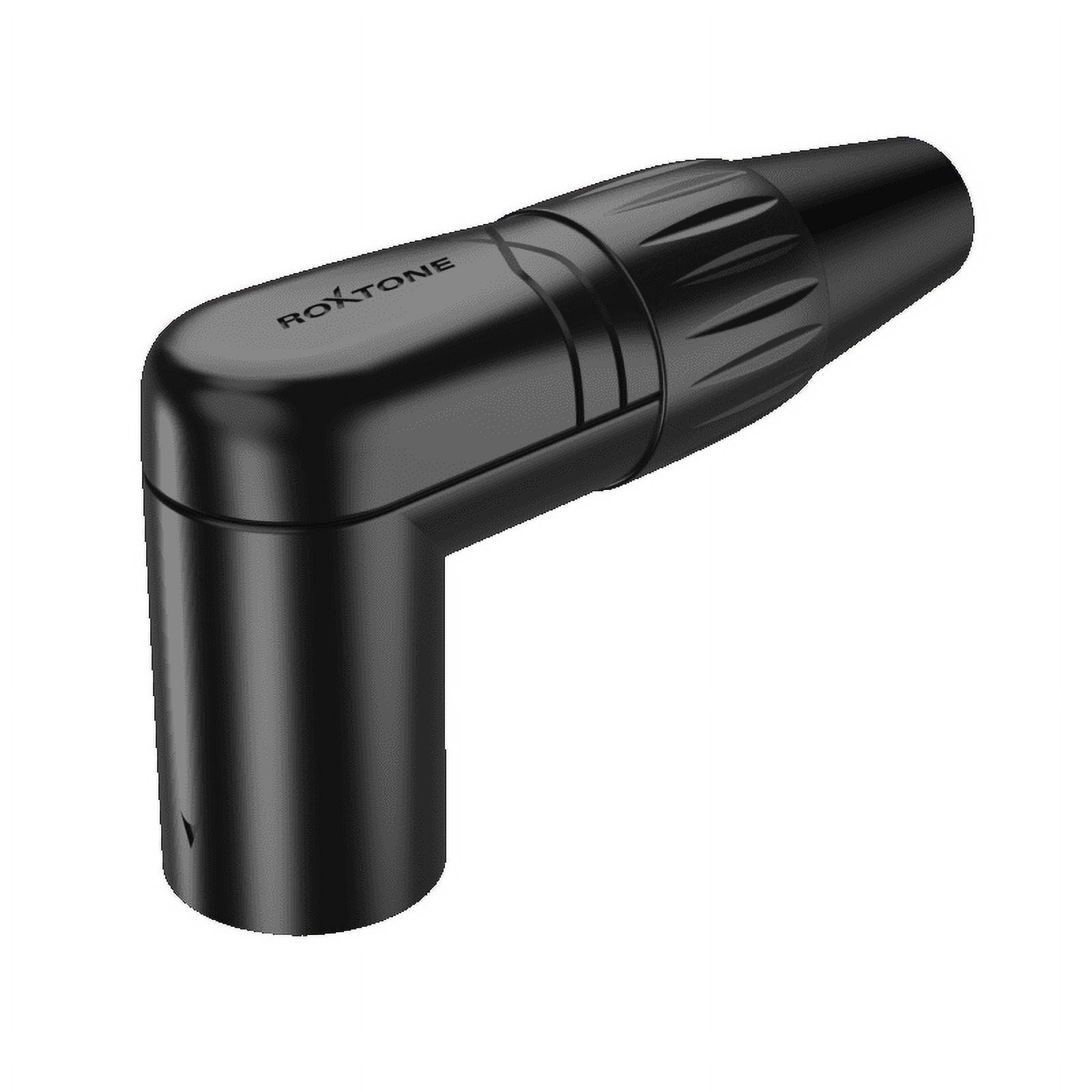 Roxtone - Conector Canon Xlr Macho De 3 Polos 90°