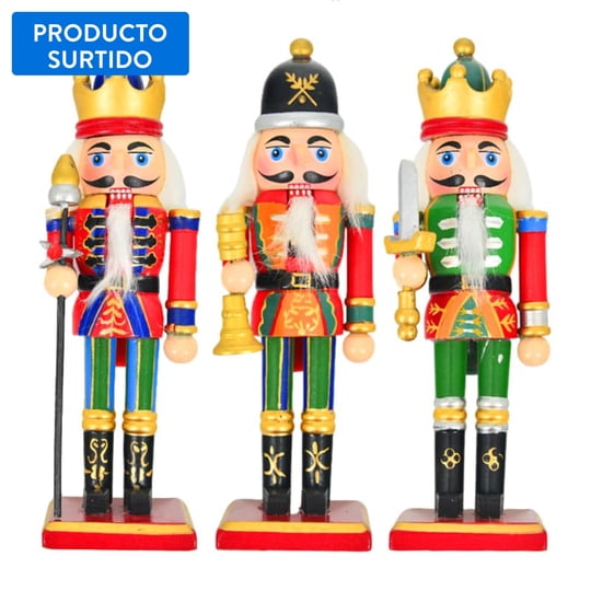 Figura De Cascanuez 18 Cm Clasica, Producto Surtido, 1 Un Holiday Time