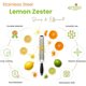 thumbnail image 2 of Rallador Zester Spring Chef de Acero Inoxidable, 2 of 3