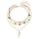 thumbnail image 4 of 3x Collar De Joyería Colgante Simple Para Regalo De Cumpleaños De Playa De Verano Uso Diario, 4 of 5