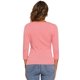 thumbnail image 3 of INSPIRE CHIC Blusa Fruncida para Mujer de Regreso a Clases con Botones Decorativos Cuello en V Manga 3/4 Top de Punto Sólido Coral Rosa M, 3 of 6