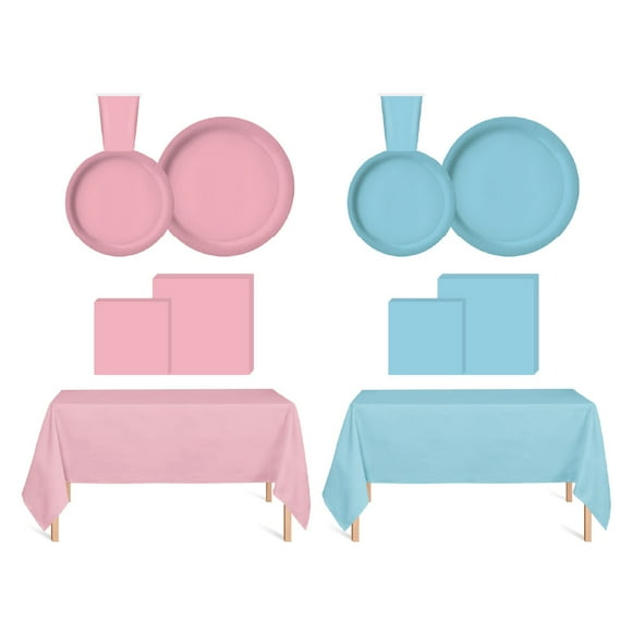 Set Decoración Fiesta Gender Reveal 50 Personas 1 un