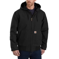 Campera Carhartt Holgada De Pato Lavado Aislada Negra
