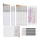 thumbnail image 3 of 33 Piezas Nail Art Brushes Nail Art Design Pen Para Gel Polaco Manicure Salon White, 3 of 5