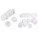 thumbnail image 1 of 200 piezas hexagonales en inglés PAPEL PIEZAS Plantillas acolchadas Craft 8mm 10mm, 1 of 5