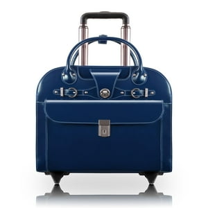 Maletín Mcklein Edgebrook Cuero Azul Marino 15 Pulgadas