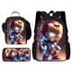 thumbnail image 1 of Cartoon Man M-Marvels Iron 3 pcs set Child School Backpack with Lunch Bags ,Pencil Bags School Bags for Boys Girls Best Gift, 1 of 3