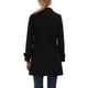 thumbnail image 3 of INSPIRE CHIC Abrigo de Invierno para Mujer con Cuello Peter Pan, Corte en Línea A, Largo hasta el Muslo, con Botonadura Simple, Talla XS, Color Negro, 3 of 8