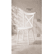 thumbnail image 4 of Pack de 6 Sillas Crossback Danubio Polipropileno de Comedor o Terraza Exterior - Blanca, 4 of 5