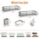 thumbnail image 5 of Estante PUSDON Kit Organizador de Cocina 5 en 1 Plata Gris, 5 of 8