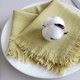 thumbnail image 1 of Juego De 6 Servilletas De Tela Artesanales Con Flecos 45*45cm Mezcla De Lino Y Algodón Versátiles Para Cenas Bodas Y Eventos Sociales Amarillo B, 1 of 5