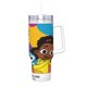 thumbnail image 2 of Lyla en el Bucle Vaso aislado de acero inoxidable con asa, diseño temático, regalo para familia, amigos y fans; incluye pajita y encaja en el portavasos estándar, 40 oz, 2 of 6