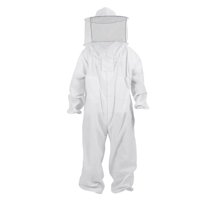 Ioensy - Traje Antiabejas De Cuerpo Completo, Ropa De Apicultura, Capucha Protectora Con Velo De Algodón