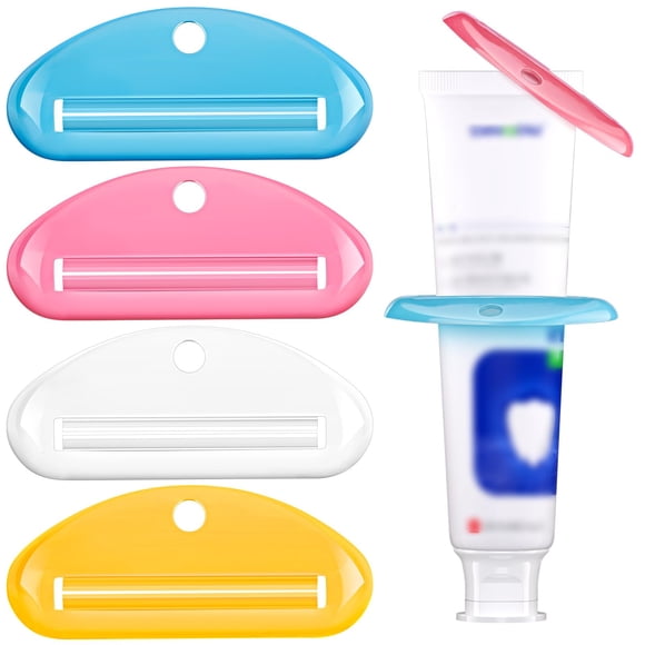 Exprime Pasta de Dientes EVOULTES 4 Piezas para Baño, Crema, Cosméticos