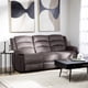 thumbnail image 1 of Sofá 3 Cuerpos Reclinable Moderno Café New Martell, 1 of 11