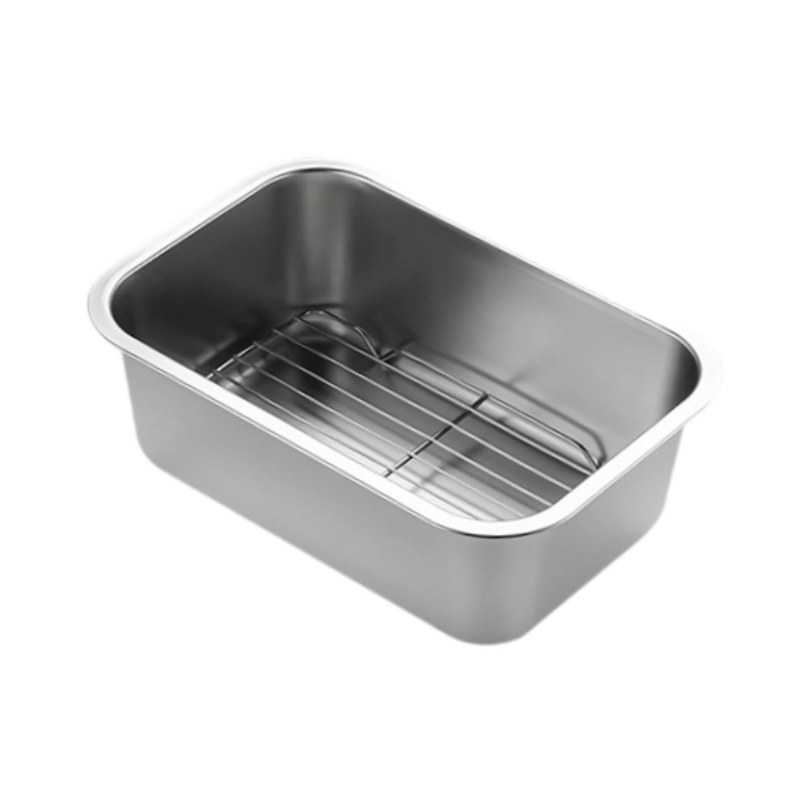 Magideal - Bandeja Para Horno Con Rejilla De Alambre, Resistente, Antiadherente, Para Alimentos, Tostadora, Rejilla Para Enfriar, Para Cocina, Restaurante, 32 X 22 X 10 Cm