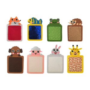 Magideal - Mats Sensoriales De 8 Piezas, Almohadillas Sensoriales, Lindas, Portátiles Y Surtidas Azulejos Sensoriales Panel Sensorial Animal Para Niños Niñas Niñ