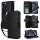thumbnail image 5 of Funda Cartera con Cremallera y Correa para iPhone 15 Pro Soporte y Tarjetero Negro, 5 of 6