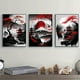 thumbnail image 3 of 3pcs Frameless Japanese Natural Landscape Canvas Painting, Black And Red Posters, Vintage Ink Art Wall, Art Prints, For Living Room Bedroom Home Decor, No Frame, 3 of 5