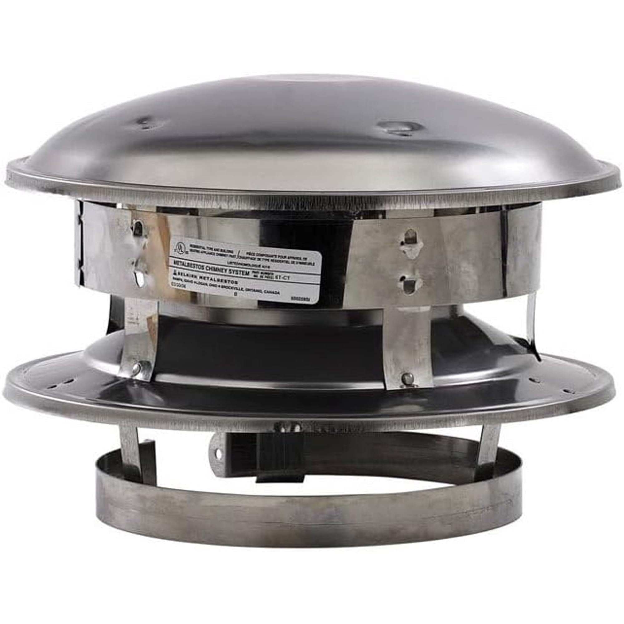 Selkirk Sport - Chimenea Con Tapa Redonda Selkirk Suretemp De Acero Inoxidable De 6 Pulgadas