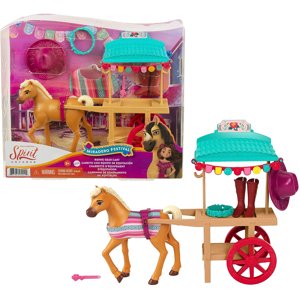 Mattel Spirit Untamed Miradero Riding Gear Cart Con Ruedas R