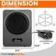 thumbnail image 3 of Subwoofer Pyle de 20 cm 600 W amplificado para instalación bajo el asiento, 3 of 9