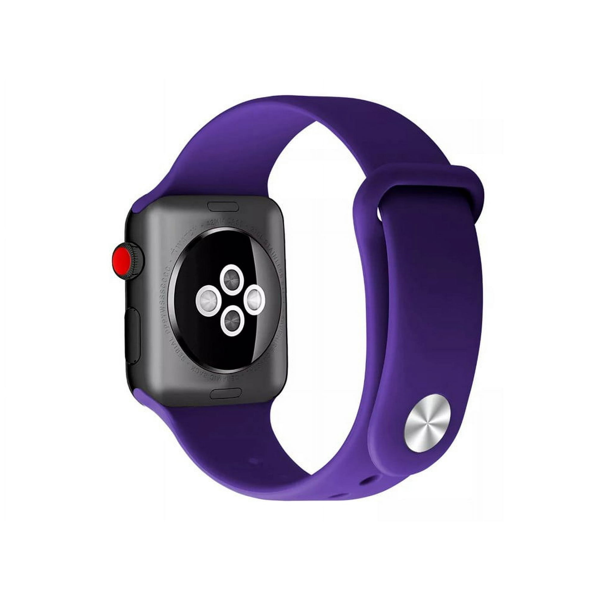 Genérico - Correa Botón Compatible Iwatch Apple Watch 42/44/45mm Morado