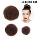 thumbnail image 2 of Paquete de 3 moños tipo dona para mujer, con forma de anillo de nudo, cojín para moño, accesorios para cabello grueso y largo., 2 of 8