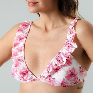 Triangulo Con Vuelos Flores Mujer 33135-65