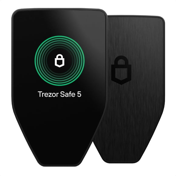 Trezor Safe 5: billetera criptográfica con elemento seguro y frase de contraseña, pantalla táctil a color y retroalimentación háptica, protege tus bitcoins y activos digitales (grafito negro)
