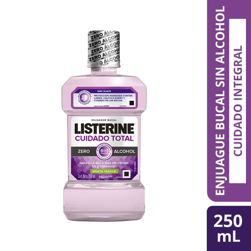 Johnson Consumo - Enjuague Bucal Listerine Cuidado Total Zero Alcohol X 250Ml