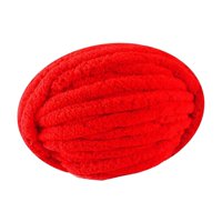 Magideal - Hilo Grueso Y Grueso, Hilo De Lana Grueso, Hilo De Poliéster Suave, Hilo Para Tejer Brazos, Hilo De Peso, Hilo De Punto Para Manta/Suéter/Tejido De , Rojo