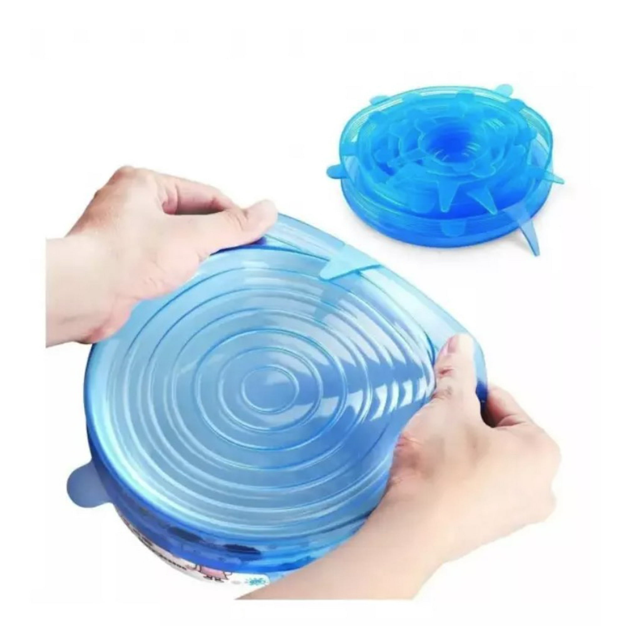 Tomasstore - 6 Tapas De Silicona Estiradas Tapas De Ahorro De Alimentos