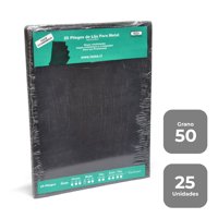 Lija Tela - Metal - (Pack 25) Grano 50 - Isesa