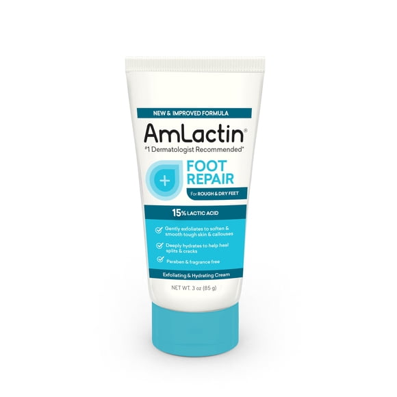 Crema reparadora para pies AmLactin 90 ml con 15% de ácido láctico