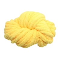 Magideal - Hilo Grueso De Chenilla, Hilo Súper Voluminoso, Hilo Grueso Lavable, Fibras Acrílicas Para Cama, Brazo De Ganchillo, Cojín Para Sofá Tejido Amarillo