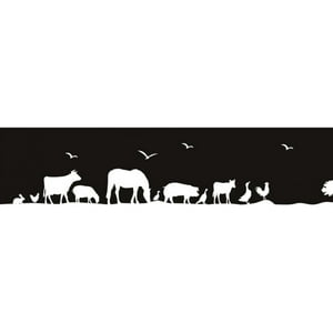 Rienda Libre Graphics - Decomural Farm Animals Scene Ws-19173