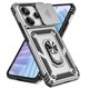 thumbnail image 2 of Funda Resistente Anillo Soporte Xiaomi Note 14 4G Privacidad Cámara Montaje Magnético Plata, 2 of 5