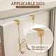thumbnail image 4 of Perchero de ganchos para puerta con diseño retorcido FantasHome, 6 ganchos, 4 of 7
