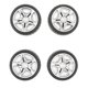 thumbnail image 4 of 4pcs 1:10 Drift Car Racing Car 5 Radios Llantas Negras Y Neumáticos De Goma 48 Mm, 4 of 4
