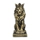 thumbnail image 3 of Figura Decorativa De León Con Corona Para Mesa, De 5,7 Pulgadas De Alto, Para Hoteles, Versátil, Color Bronce, 3 of 5