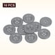 thumbnail image 3 of Uxcell 10pcs Botón de Costura 20mm 4 Agujeros Botones Redondos de Resina para Manualidades, Gris, 3 of 6