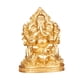 thumbnail image 2 of Adorno De Escritorio De Escultura De Estatua Sentada De Lord Ganesha De 6,3 Pulgadas Para Decoración Interior Dorado, 2 of 3