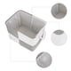 thumbnail image 3 of Cubo de Almacenamiento REGALWOVEN, 1 Unidad de Caja de Almacenamiento de Algodón con Asas para Estantes y Armario, Cesta de Almacenamiento Plegable para Organizar Ropa Gris 15.7*11.8*11.8in, 3 of 6