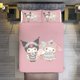 thumbnail image 3 of Kuromi & My Melody Duvet Cover Set 3 Piece Bedding Set Double Sided Printing Decorative Comforter Cover Set, 3 of 5