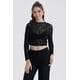 thumbnail image 1 of Polera Mujer Textura Flock Negro, 1 of 4