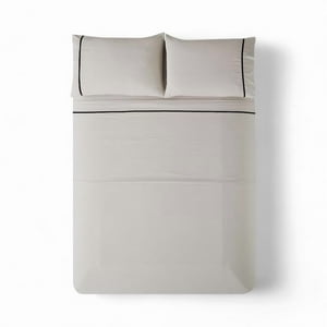 Juego Sábanas Lisa 2 Plazas Matiz Beige