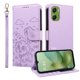 thumbnail image 1 of Funda Cartera para Motorola Moto G06 Perro Cachorro Grabado con Tarjetas Soporte Correa Morado, 1 of 6